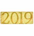 Gold 2019 Lapel Chenille Insignia Pin - Metal