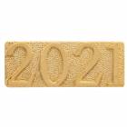 Gold 2021 Lapel Chenille Insignia Pin - Metal