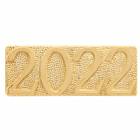 Gold 2022 Lapel Chenille Insignia Pin - Metal