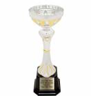9 3/4" Silver / Gold Metal Cup Trophy