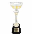 12" Silver / Gold Metal Cup Trophy