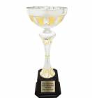13 1/2" Silver / Gold Metal Cup Trophy