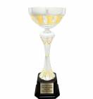 16 1/2" Silver / Gold Metal Cup Trophy