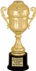 10 1/4" Gold Plastic Trophy Cup with Lid