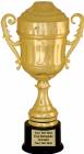 15 1/2" Gold Plastic Trophy Cup with Lid