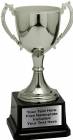 8 3/4" Silver Zinc Metal High Quality Trophy Cup
