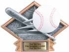 4 1/2" x 6" Baseball Diamond Trophy Plate Hand Painted
