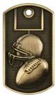 2" Football 3D Dog Tag Medal