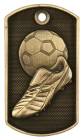 2" Soccer 3D Dog Tag Medal