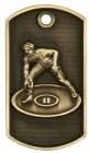 2" Wrestling 3D Dog Tag Medal