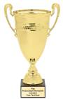 20 1/2" Gold Italian Metal Trophy Cup with Marble Base