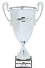 24 3/4" Silver Italian Metal Trophy Cup with Marble Base