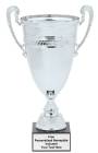 20 1/2" Silver Italian Metal Trophy Cup with Marble Base