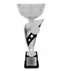 12 1/4" Cup Trophy Kit - Banner Series EZ Cups Silver