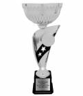13 3/4" Cup Trophy Kit - Banner Series EZ Cups Silver
