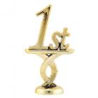 2 1/2" 1st Place Pedestal Trim Gold
