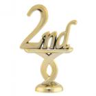 2 1/2" 2nd Place Pedestal Trim Gold