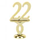 2 1/2" Gold "22" Year Date Trophy Trim