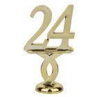 2 1/2" Gold "24" Year Date Trophy Trim