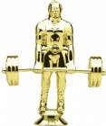 5" Power Lifter Male Gold Trophy Figure