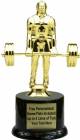7" Weight Lifter Trophy Kit with Pedestal Base