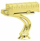 3 1/2" School Bus Gold Trophy Figure