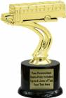 5 1/2" School Bus Trophy Kit with Pedestal Base