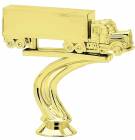 4 1/8" Tractor Trailer Gold Trophy Figure