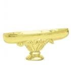 2 1/2" Canoe Trophy Figure Gold