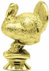3 1/2" Turkey Gold Trophy Figure