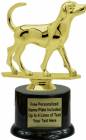 6" Fox Hound Dog Trophy Kit with Pedestal Base