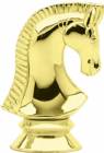 Gold 2 3/4" Chess Knight Trophy Trim