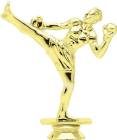 5" Male Kickboxer Gold Trophy Figure