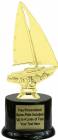 8" Sailboat Trophy Kit with Pedestal Base