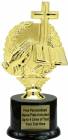 7 1/2" Wreath Religious Trophy Kit with Pedestal Base