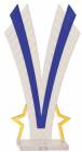 Blue Flare Series Trophy Figure Frame 6 7/8