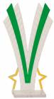 Green Flare Series Trophy Figure Frame 6 7/8"