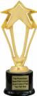 8" Gold 3-D Rising Star Trophy Kit with Pedestal Base