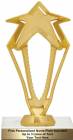 7 3/4" Gold 3-D Rising Star Trophy Kit