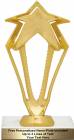 8 3/4" Gold 3-D Rising Star Trophy Kit