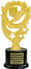 7 1/2" Track Sport Wreath Trophy Kit with Pedestal Base