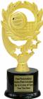 7 1/2" Volleyball Sport Wreath Trophy Kit with Pedestal Base