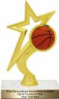 7 1/4" Gold Star Basketball Trophy Kit