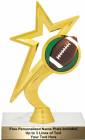 7 1/4" Gold Star Football Trophy Kit