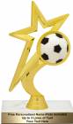 7 1/4" Gold Star Soccer Trophy Kit