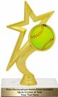 7 1/4" Gold Star Softball Trophy Kit