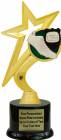 8 1/2" Gold Star Track Trophy Kit with Pedestal Base