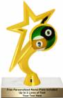 7 1/4" Gold Star Billiards / Pool Trophy Kit