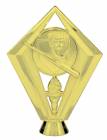 5 1/2" Baseball Scene Gold Trophy Figure