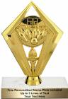 6 1/4" Bowling Scene Trophy Kit